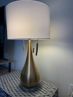 Max studio high gold teardrop table lamp