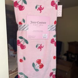 Pink Juicy Couture Cherry Blanket
