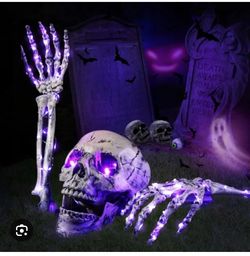 Realistic Skeleton Stakes for Halloween Decoration – Lawn and Garden Stakes, Outdoor Skeleton Decoration with Lights