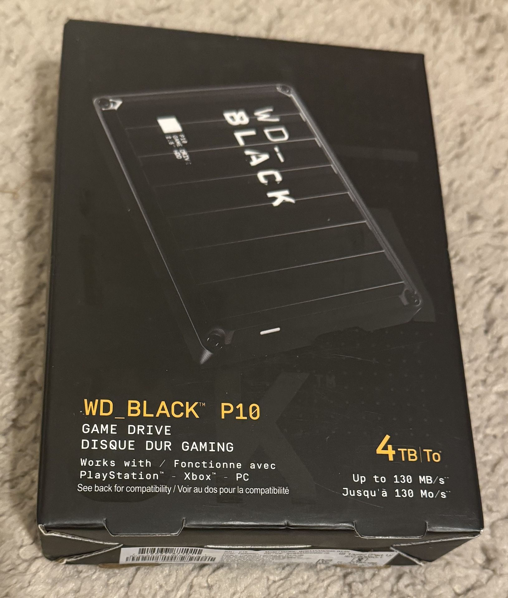 4TB WD_Black P10 HDD Game Drive