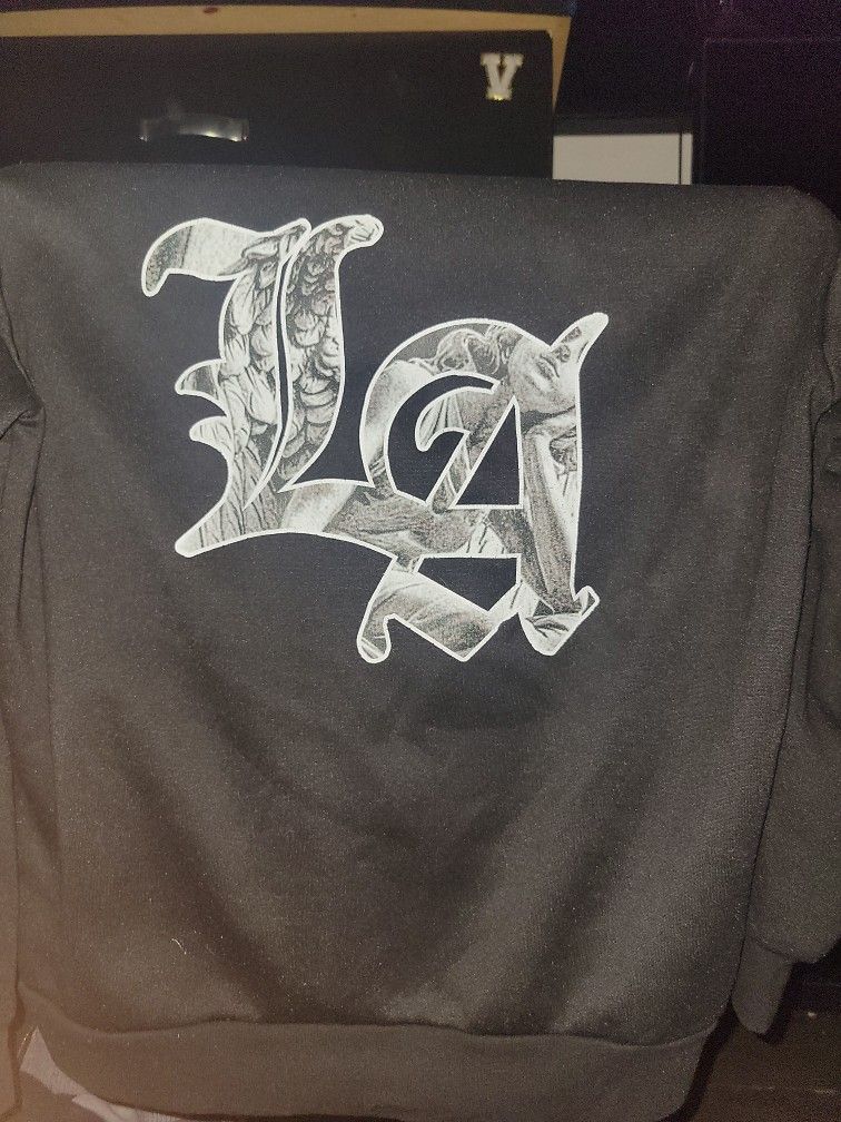 La Hoodie Large Black Angel Design Limited 