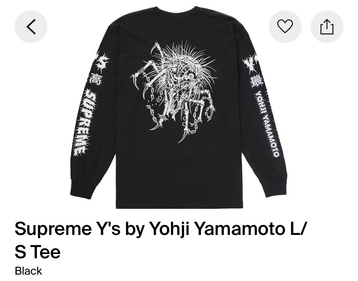 Supreme Y'S L/S TEE & Keychain Knife