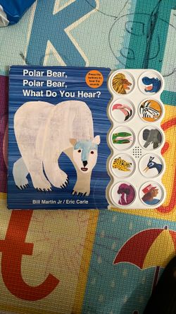 English picture book Polar bear what do you hear? Music picture book