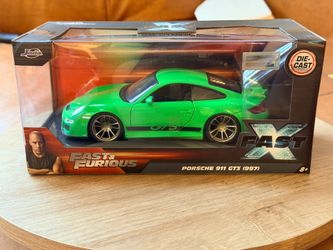 Jada Fast X Porsche 911 GT3 997 Green 1:24 Die-Cast New In Box