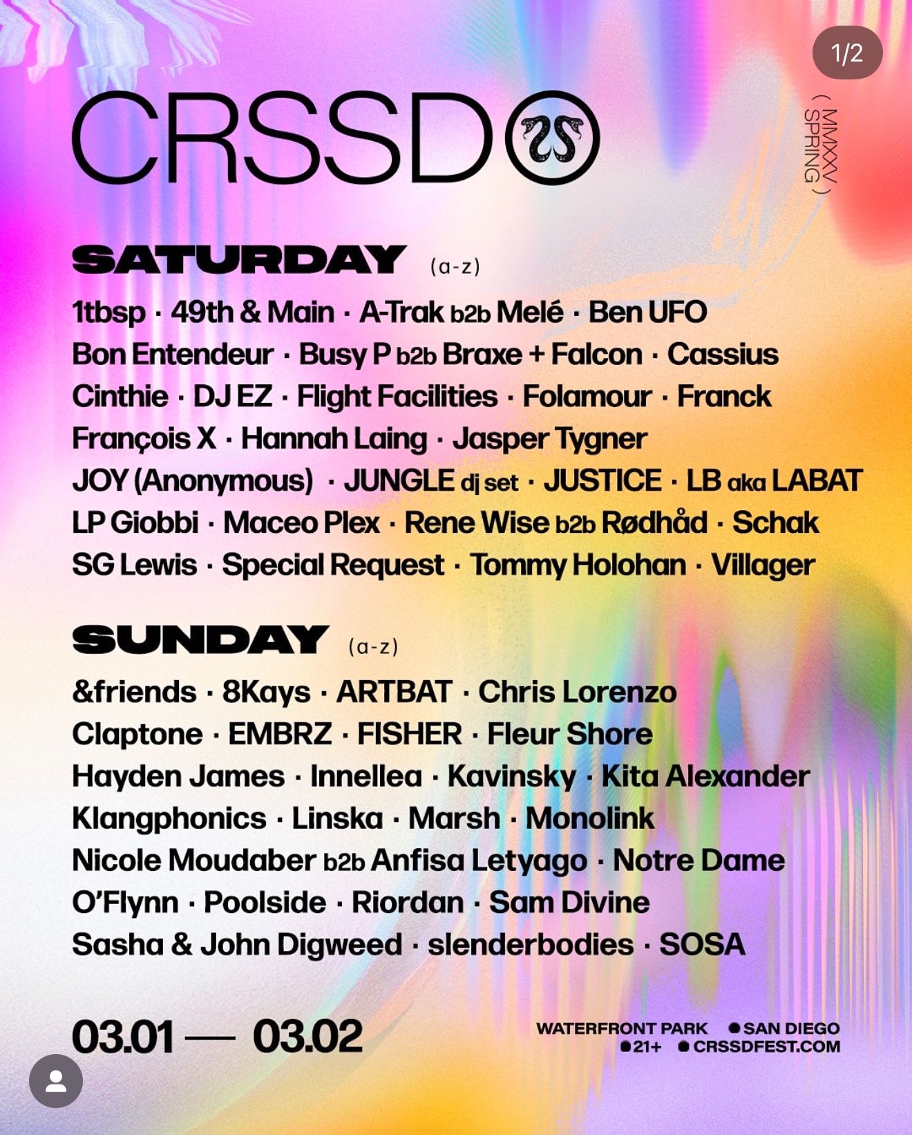 CRSSD TWO DAY PASS