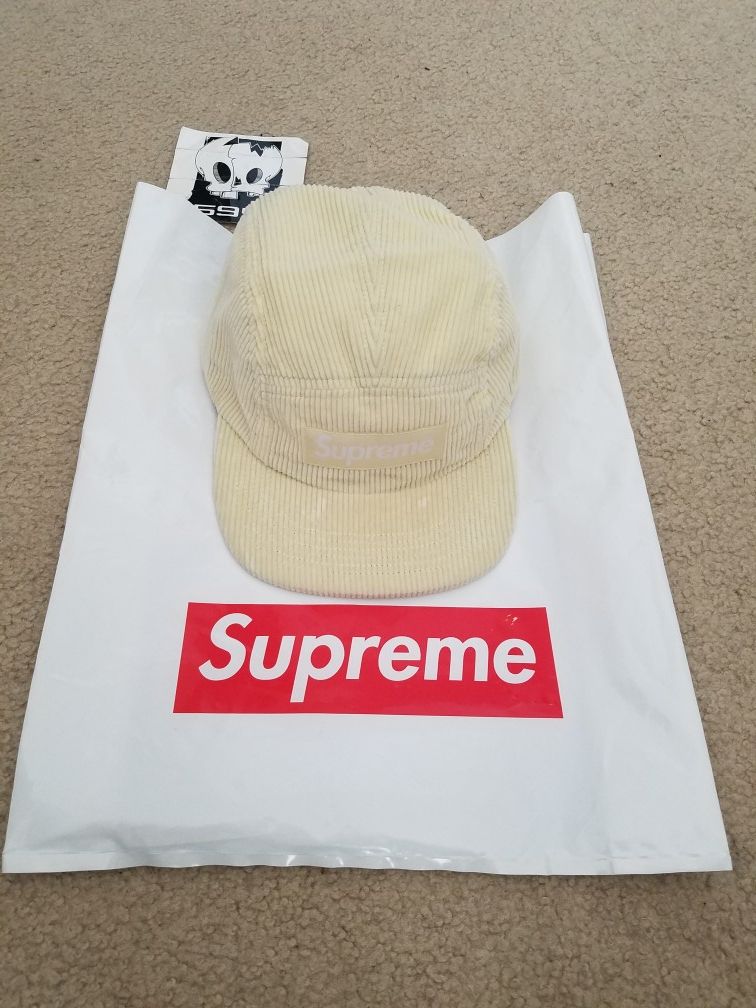 Supreme corduroy camp hat Wotherspoon Nike Jordan