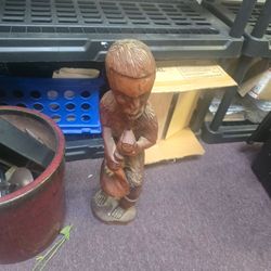 Carved Wooden Dude