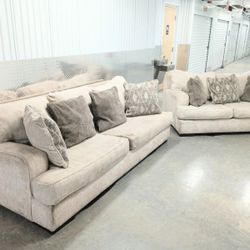 Sofa and Loveseat Set 