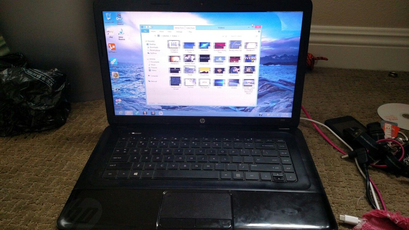 Newer HP 2000 laptop 388GB free space