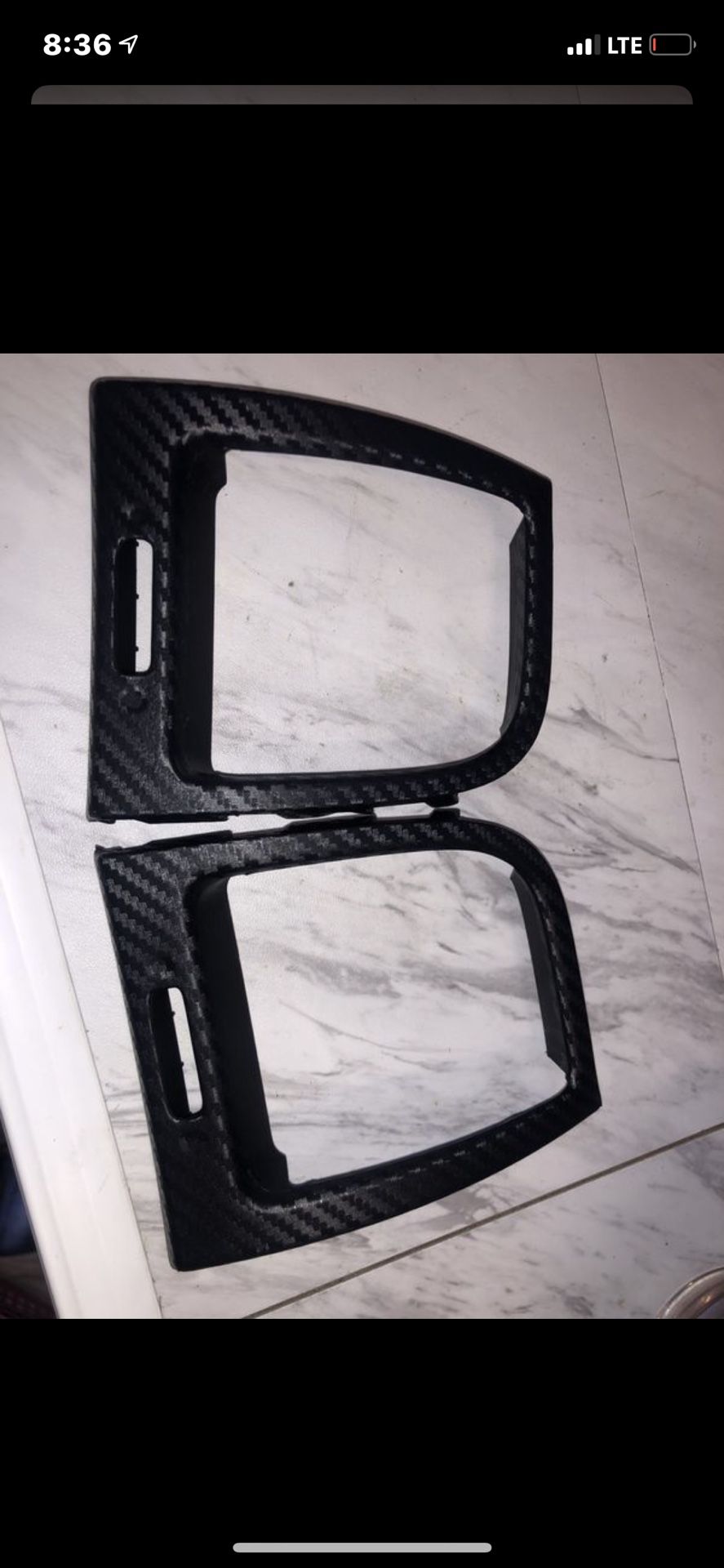 ACURA TSX 04-08 ac vents wrapped in carbon fiber