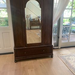 Antique Mirrored Armoire