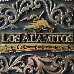 Montana Silversmiths Los Alamitos Race Course Belt Buckle – Boxed
