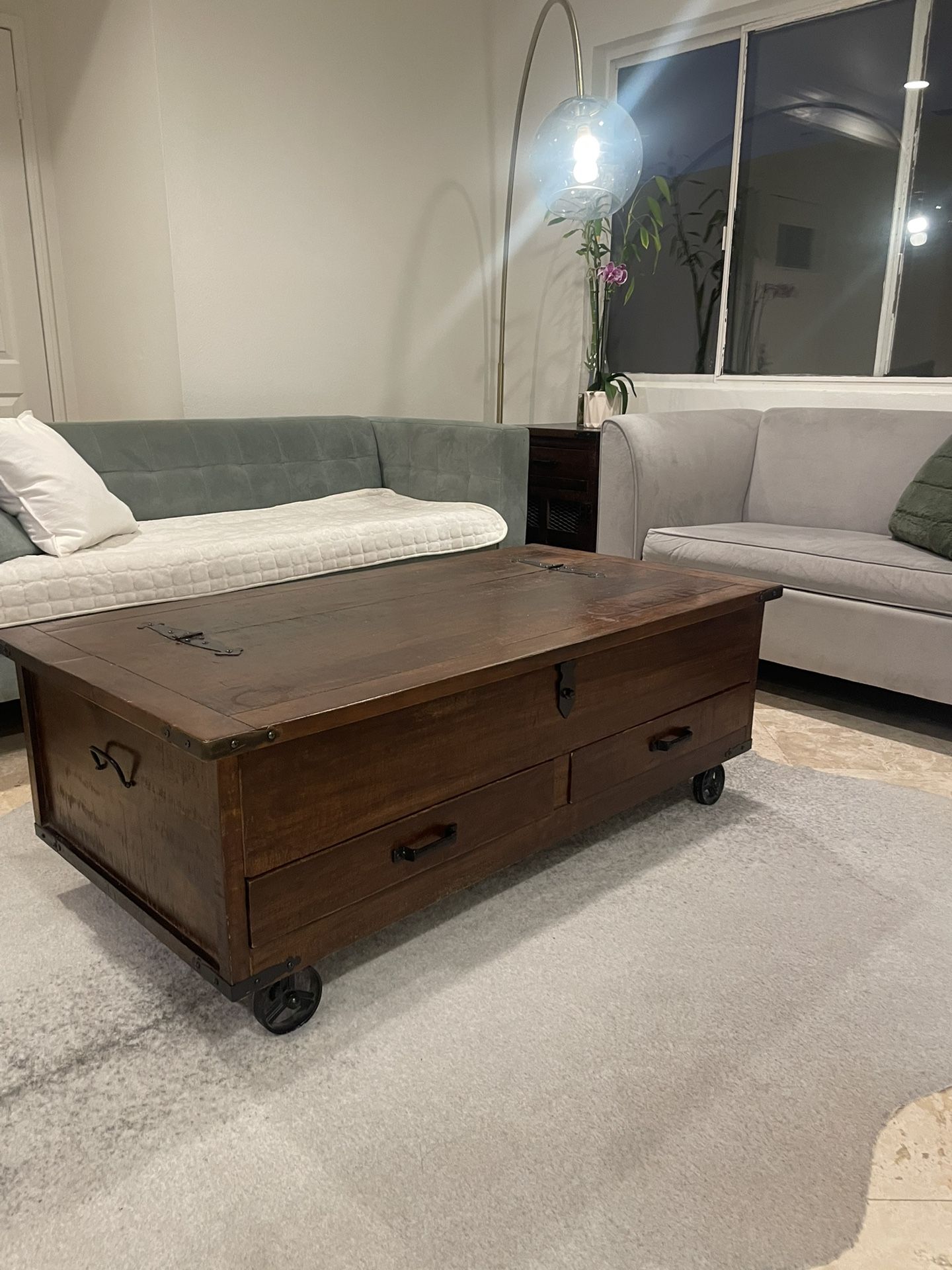 Coffee Table With Side Table