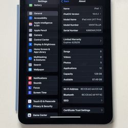 Apple iPad mini Wi-Fi 128 GB Blue