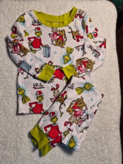 Dr Suess The Grinch, Baby, Christmas Pajama Set, 12 Mo