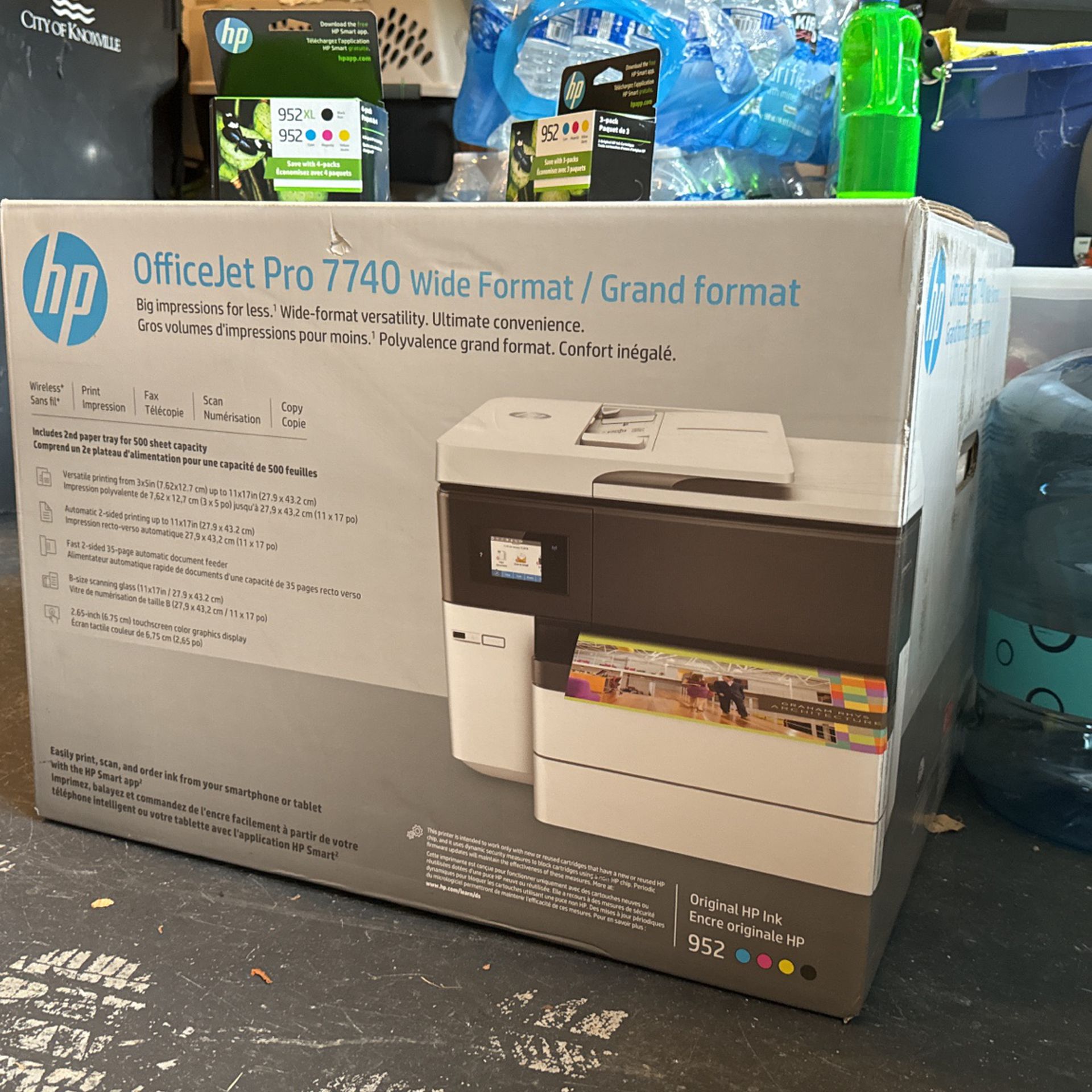 Officejet Pro Seven 740 Wide Format Hp Printer Never Opened + Ink