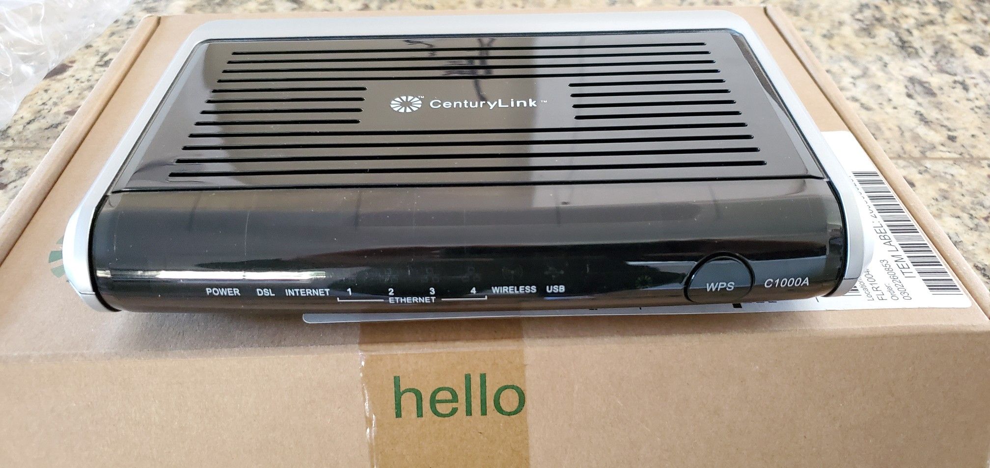 CenturyLink Actiontec DSL Modem Model: C1000A