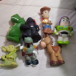Toy Story And Star Wars Bath Toys