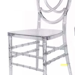 Clear Ghost Chairs Stackable 