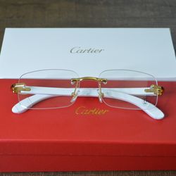 Cartier Sunglasses White Frame