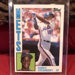 1984 Topps Daryl Strawberry ROOKIE CARD #182 NY Mets Baseball MLB 