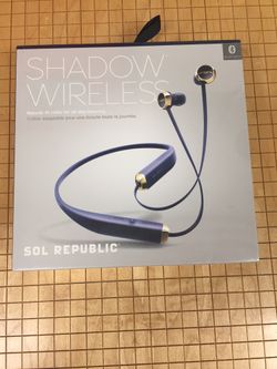 Sol Republic Shadow Wireless Earbuds Blue