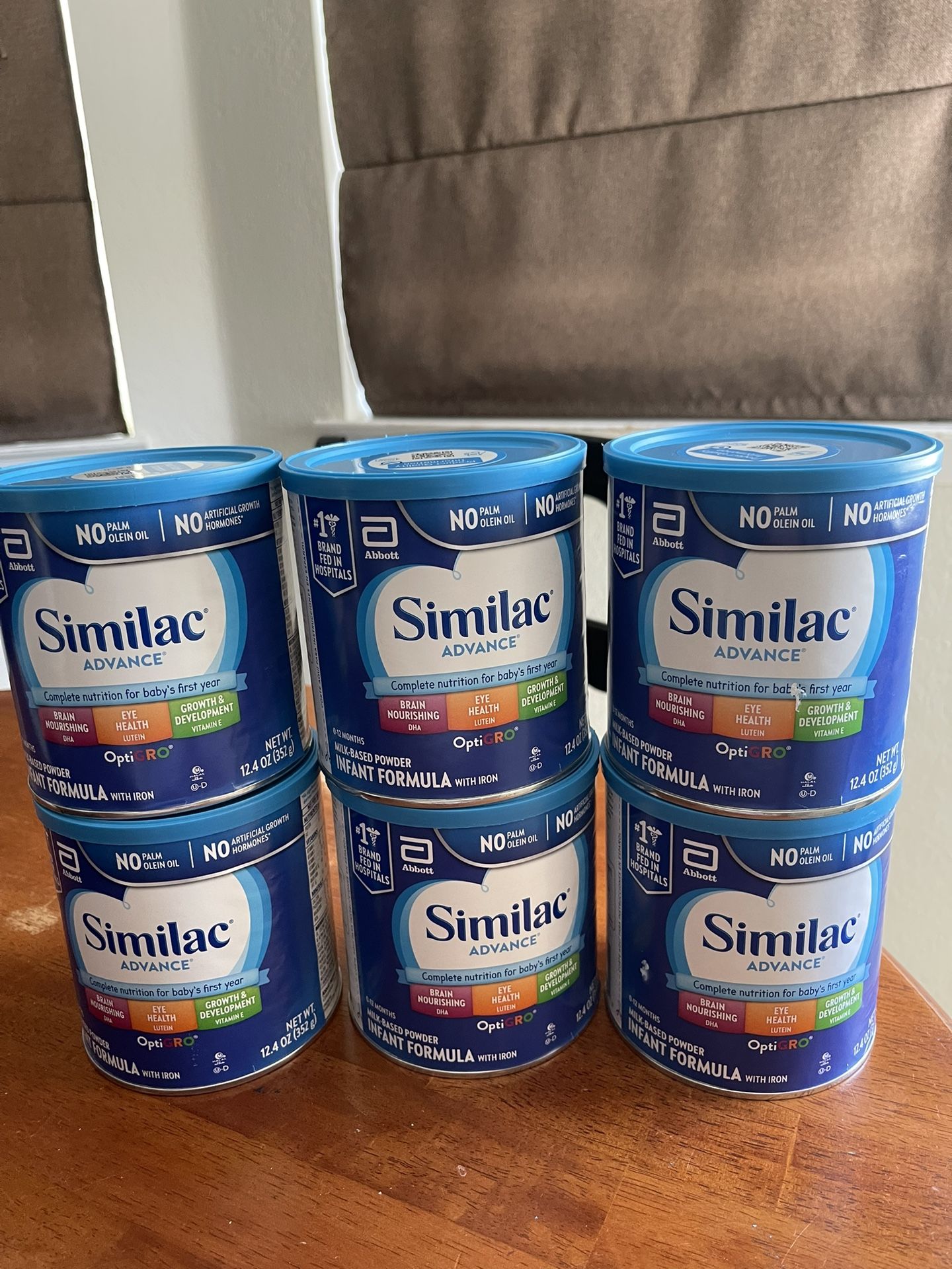 6 New Similac Advance Blue Can $12 Each