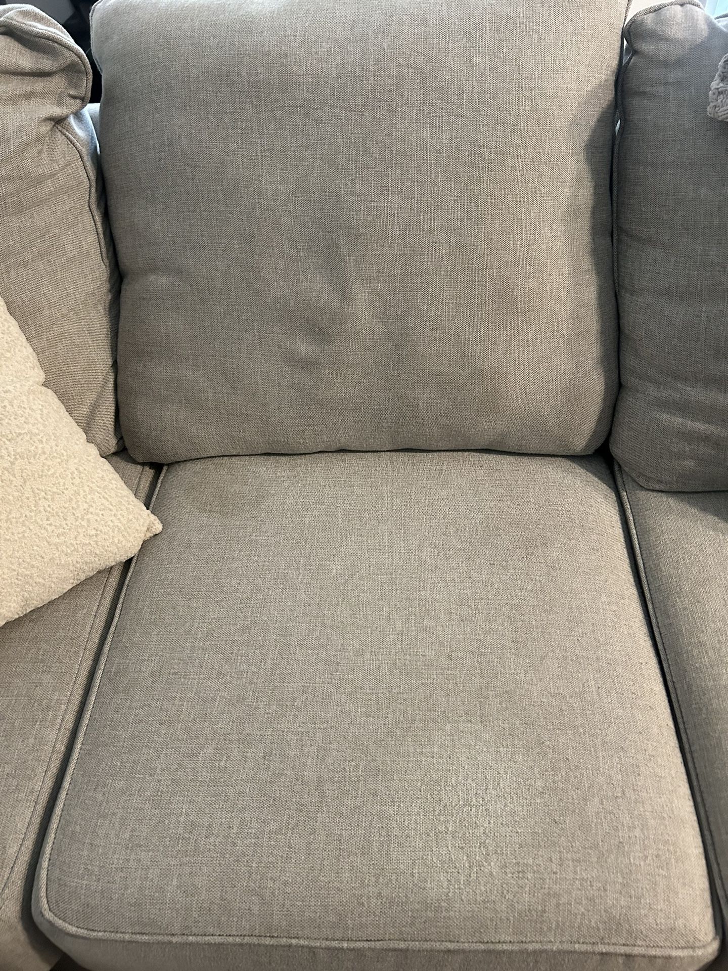 Grey Couch With Pillows