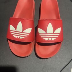 PRE OWNED ADIDAS ADILETTE SLIDES