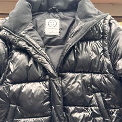 Gilly Hicks Black Puffer Jacket Turns Into A Vest 
