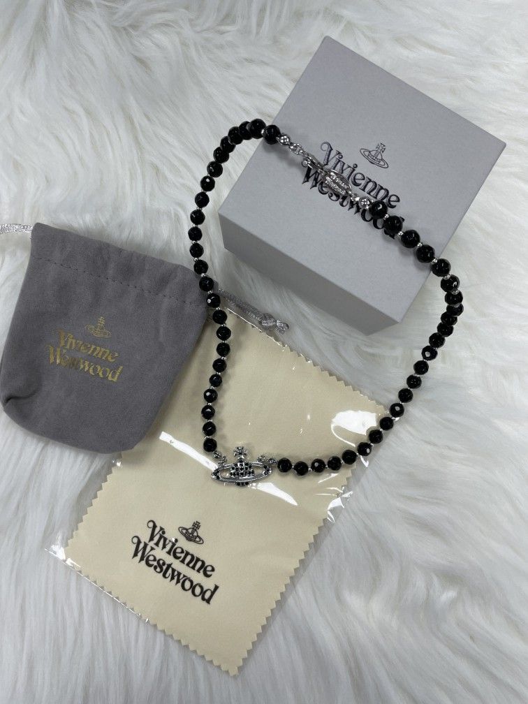Vivienne Westwood Black and Silver Choker