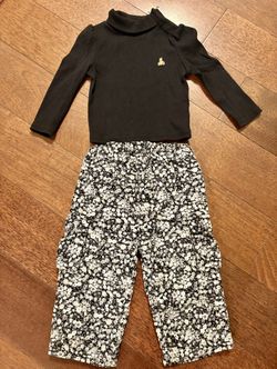 GAP cargo style pants and turtleneck 12-18 months