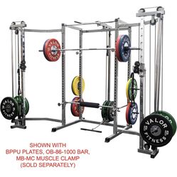 Squat Rack and Bench Press Power Cage with LAT Pulldown