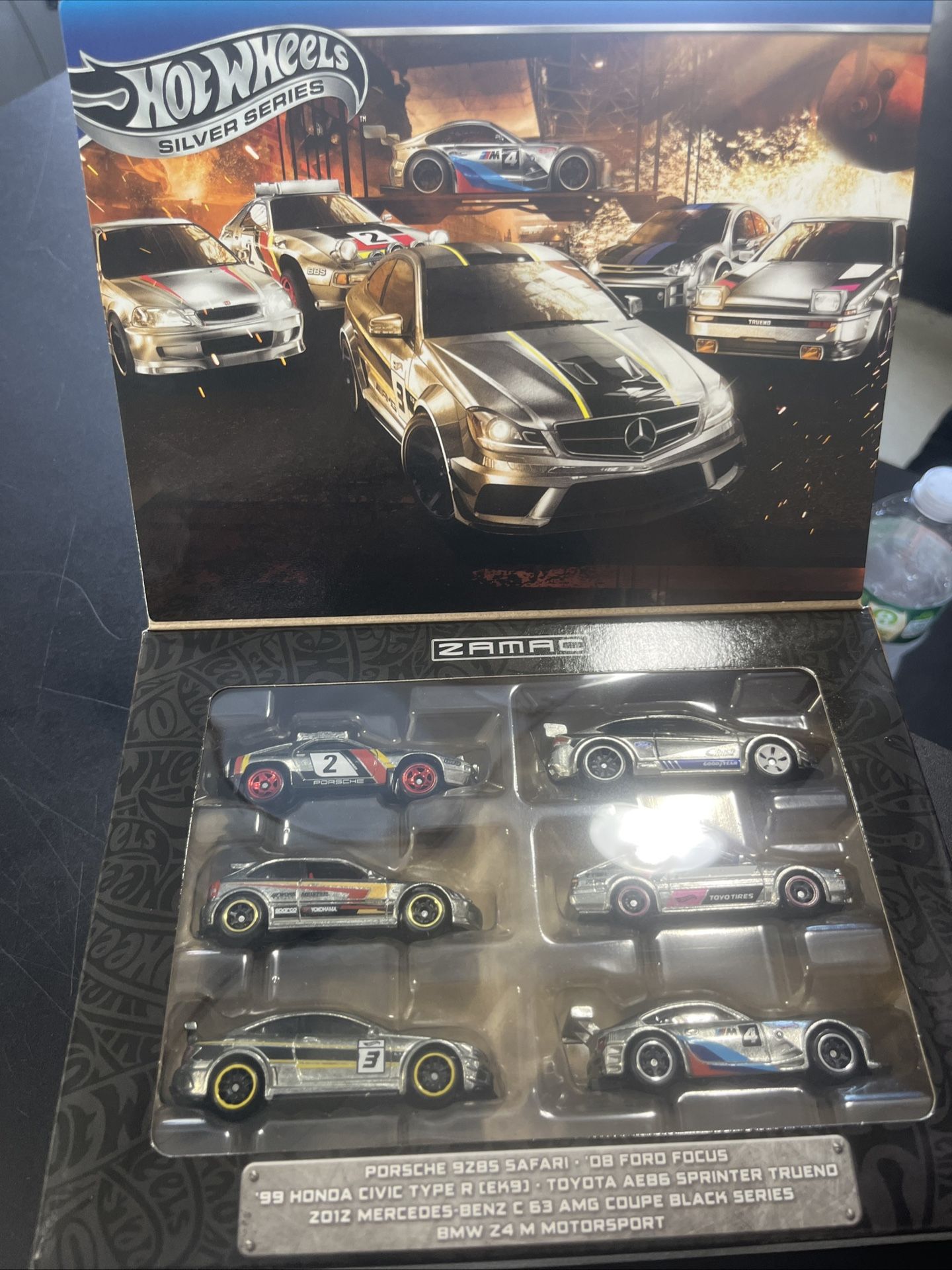 2025 Hot Wheels Silver Series ZAMAC Box Set of 6 Cars