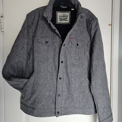 Men's Gray Levi's Jacket Waterproof XL