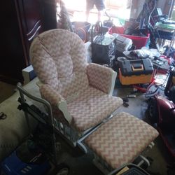 Rocker Chair With Footstool