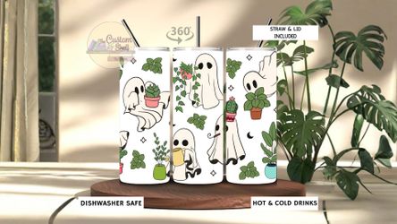 Spooky Plants 20 Oz Stainless Steel Tumbler (READ DESCRIPTION)