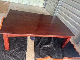 Solid wood table
