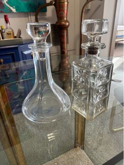 Glass decanters