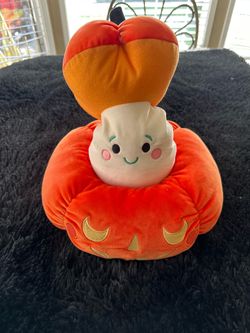 Pop 2024 Pumpkin Happy Ghost Halloween Peek-a-boo Plush Toy