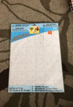 Kids blank puzzle