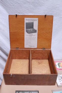 Antique Oak National Cash Register Company Filing Case File Box