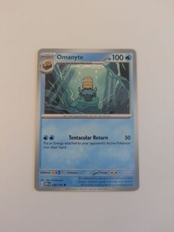 Omanyte pokémon card mew 121