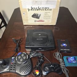 Sega Saturn Modded 256 Gb SD  450+ Games