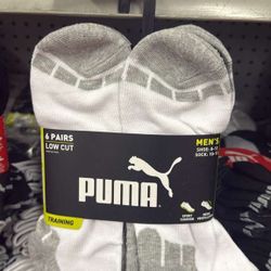 Calcetines   Puma $7  Paquete de 6 Pares  No Envíos 