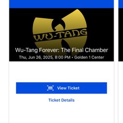 Wu Tang clan Tickets 