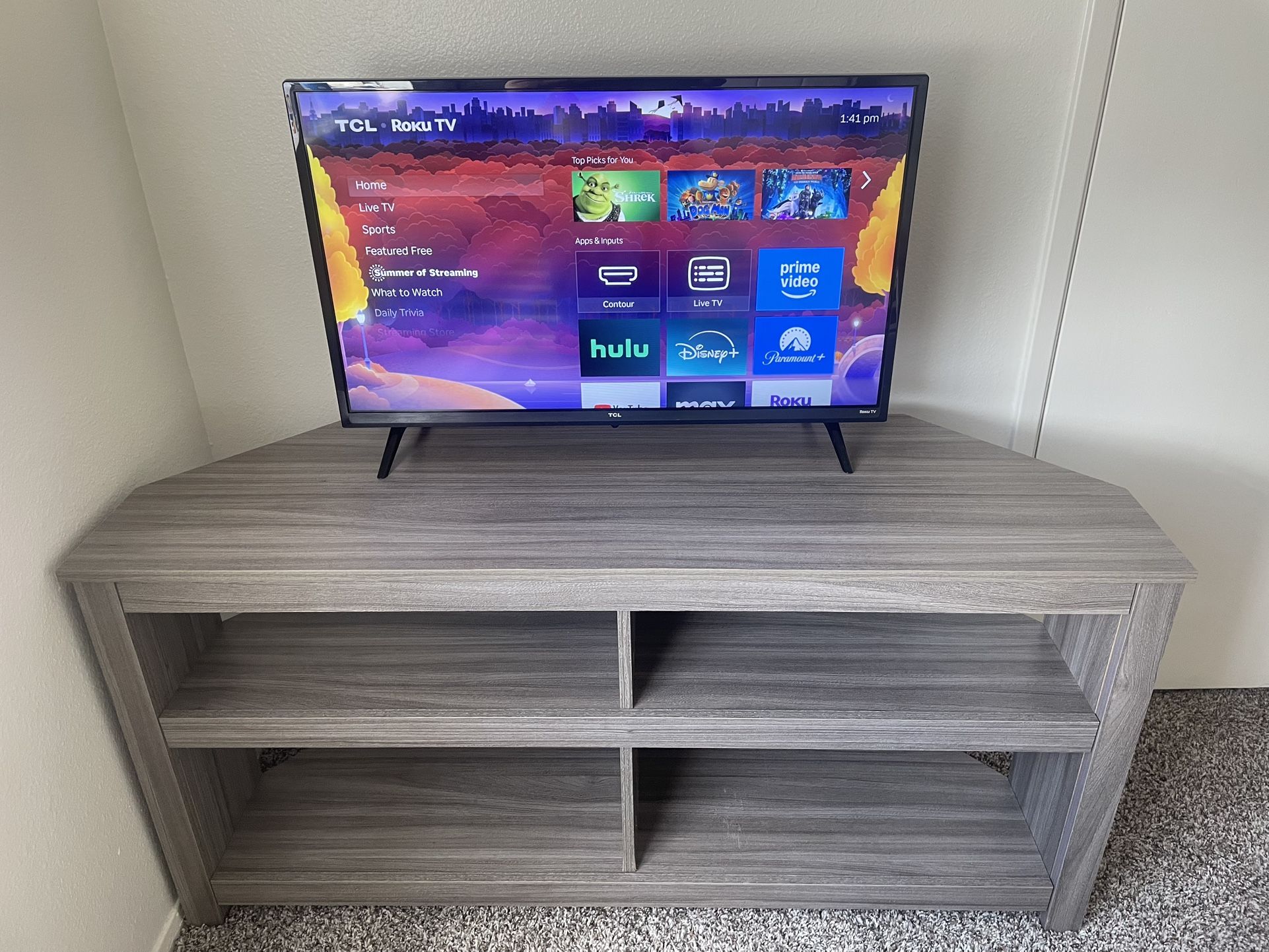 Tv Stand & Tv Up For Sell