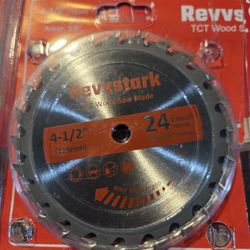 Revvstark TCT Wood Saw Blades 2 Pack, 4-1/2" 24 Teeth 