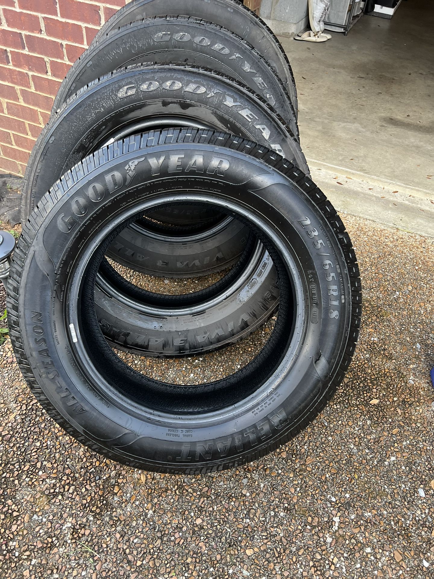 4 Goodyear tires 235/65/18 like new