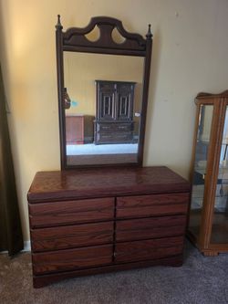 Dresser with mirror